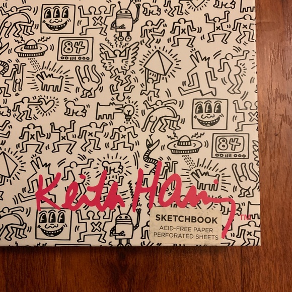 NWT Keith Haring Sketchbook Spiral Acid Free Paper Art Painting Drawing Pencils - Picture 2 of 7
